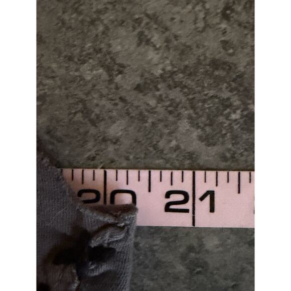 Affliction Womens T-Shirt Size Large Skull Patchwork Deconstructed Gothic Grunge - Picture 9 of 11